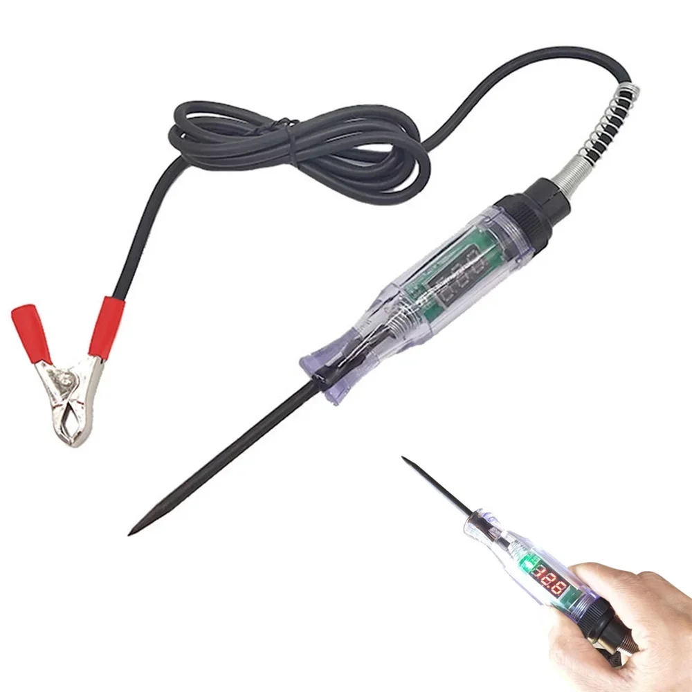 Car Truck Voltage Circuit Tester Auto 6V 24V Tools Car diagnostic Probe Test Pen Light Bulb electric measuring pen tools