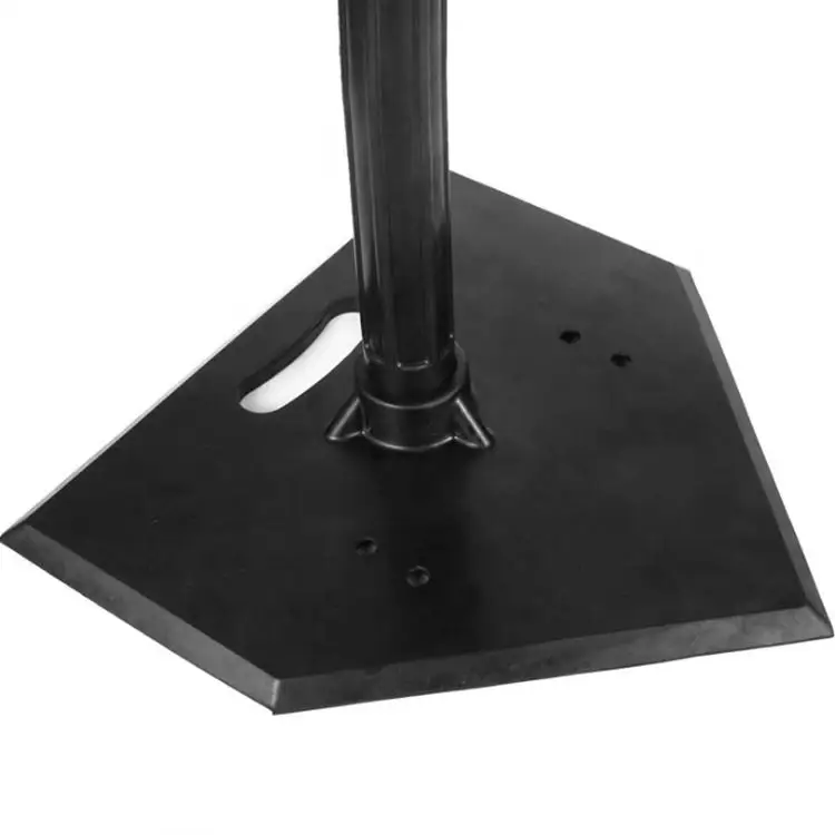 High quality vulcanized rubber heavy duty adjustable 47-100cm baseball batting tee for training