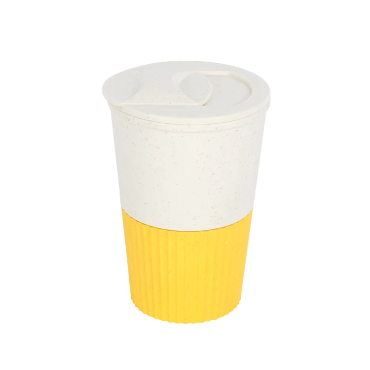 New Style Office Water Coffee Cup Thermal Travel Reusable Unbreakable BPA Free Coffee Milk Beverage Cup With Lid