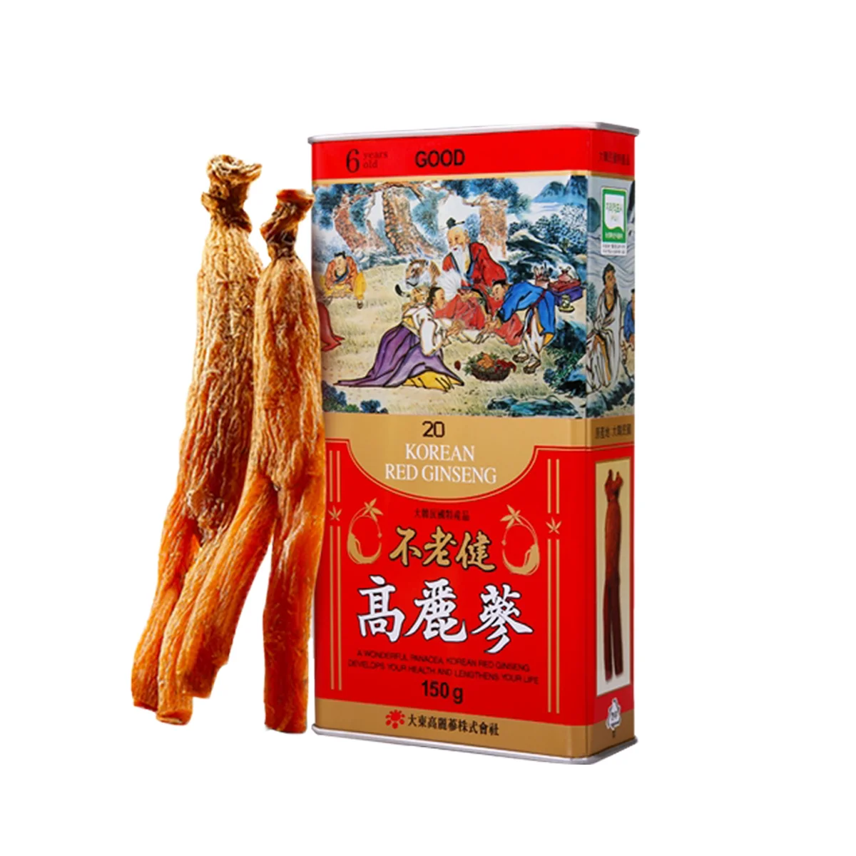 Daedong Bulrogeon 6 лет корейский 1Taegeuk красный женьшень высшего класса 6-1-20 хорошего качества 150 г