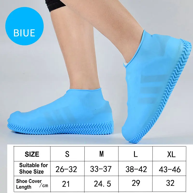 Dropship unisex Top Sell Best Quality Reusable Shoes Protectors Waterproof Anti Slip Water Resistant Rain Silicone Shoes Covers