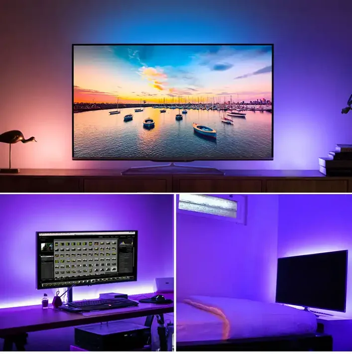 DC24V cob led strip rgb digital Color Wholesale COB LED Strips Lights For TV PC Lighting