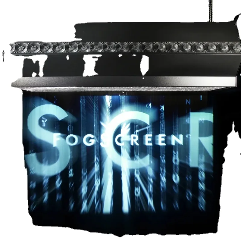 High Quality Length Downward Water Mist Smoke Machine 3D Video Picture Display Fog Screen Projection