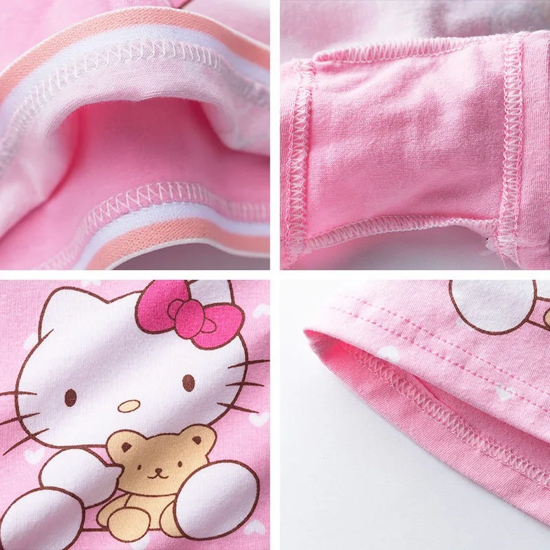 Hight Quality Stock 1-9 Years Sweet Cartoon Printing Girls Children Underwear
