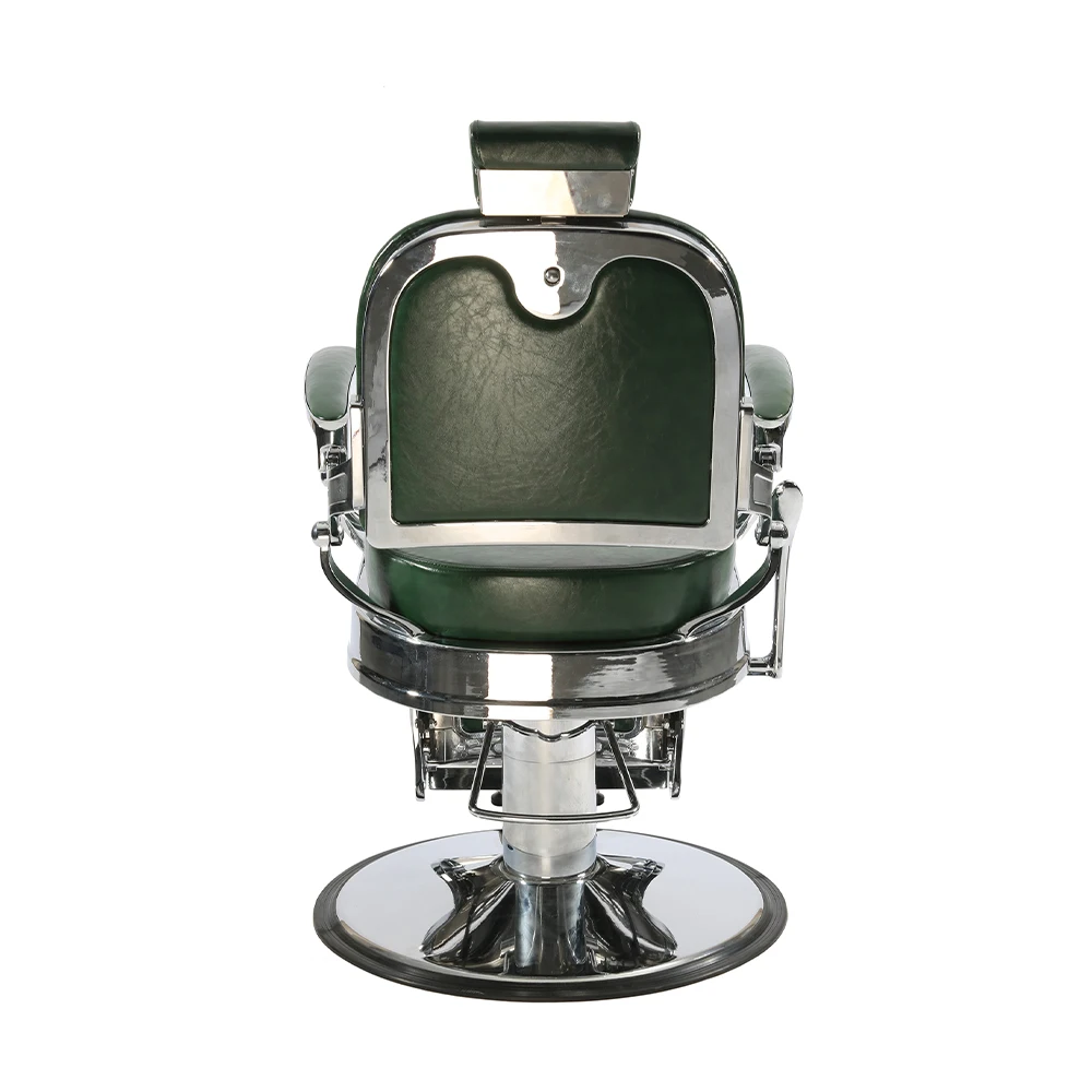 Salon furniture high end retro vintage dark green barber chair hair salon