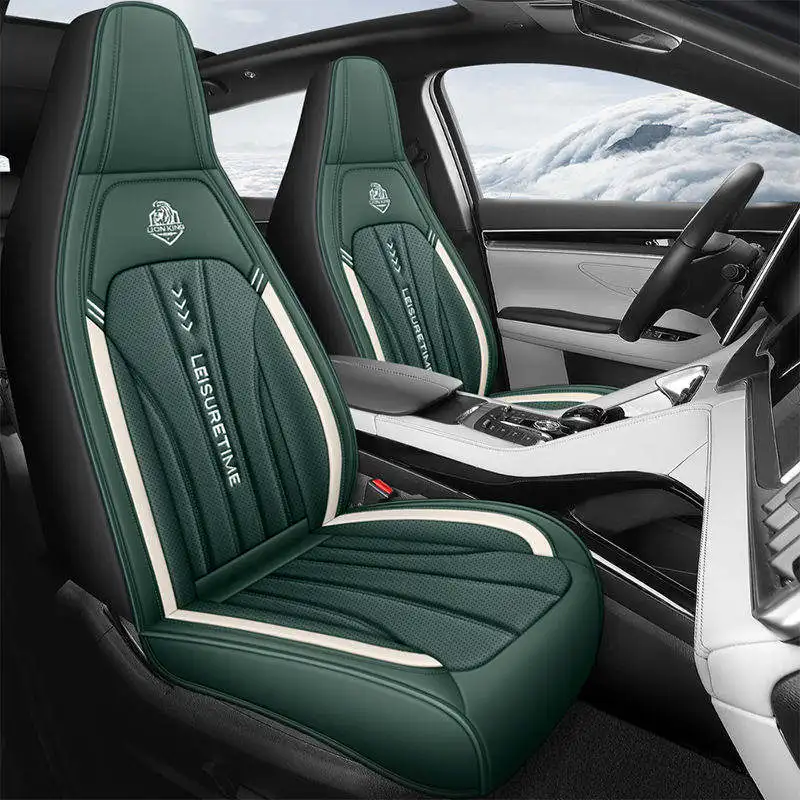 blue color sport in fashion design leather material full set universal car massage seat cushion cover for toyota axio