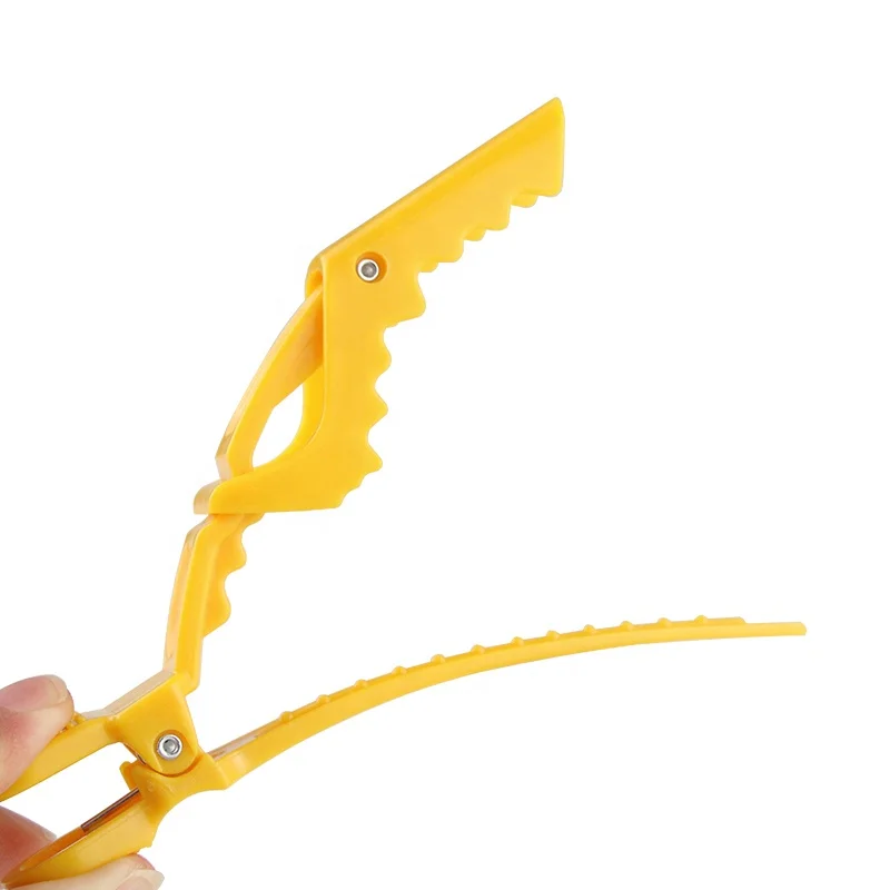 Wholesale Pastel Alligator Hair Clips Professional Crocodile Clips For Hair Salon Styling Plastic Hair Clips