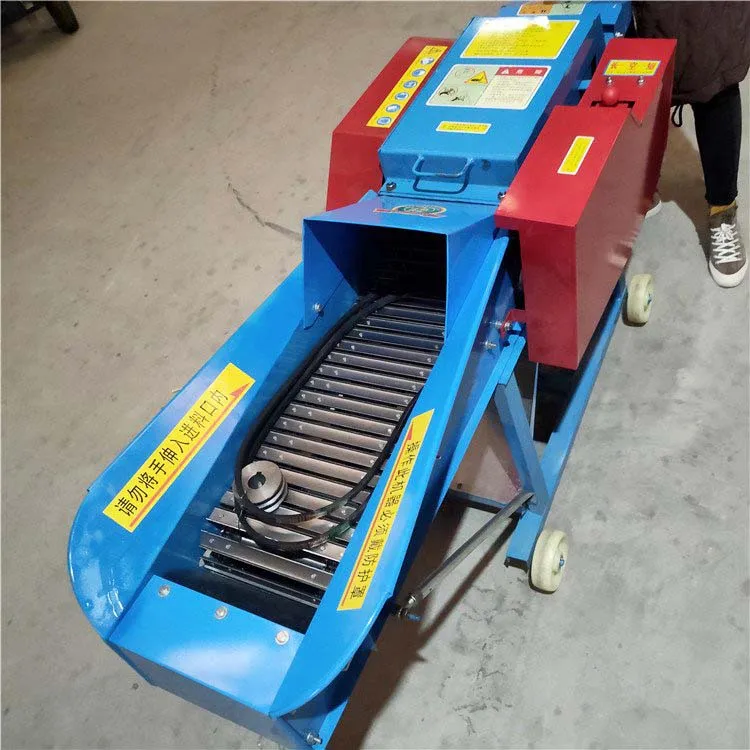 Cow Grass Cutting Kneading Mini Goats Chaff Cutter Rabbit Feed Blades Grinder Machine grass crop cutter for Sale