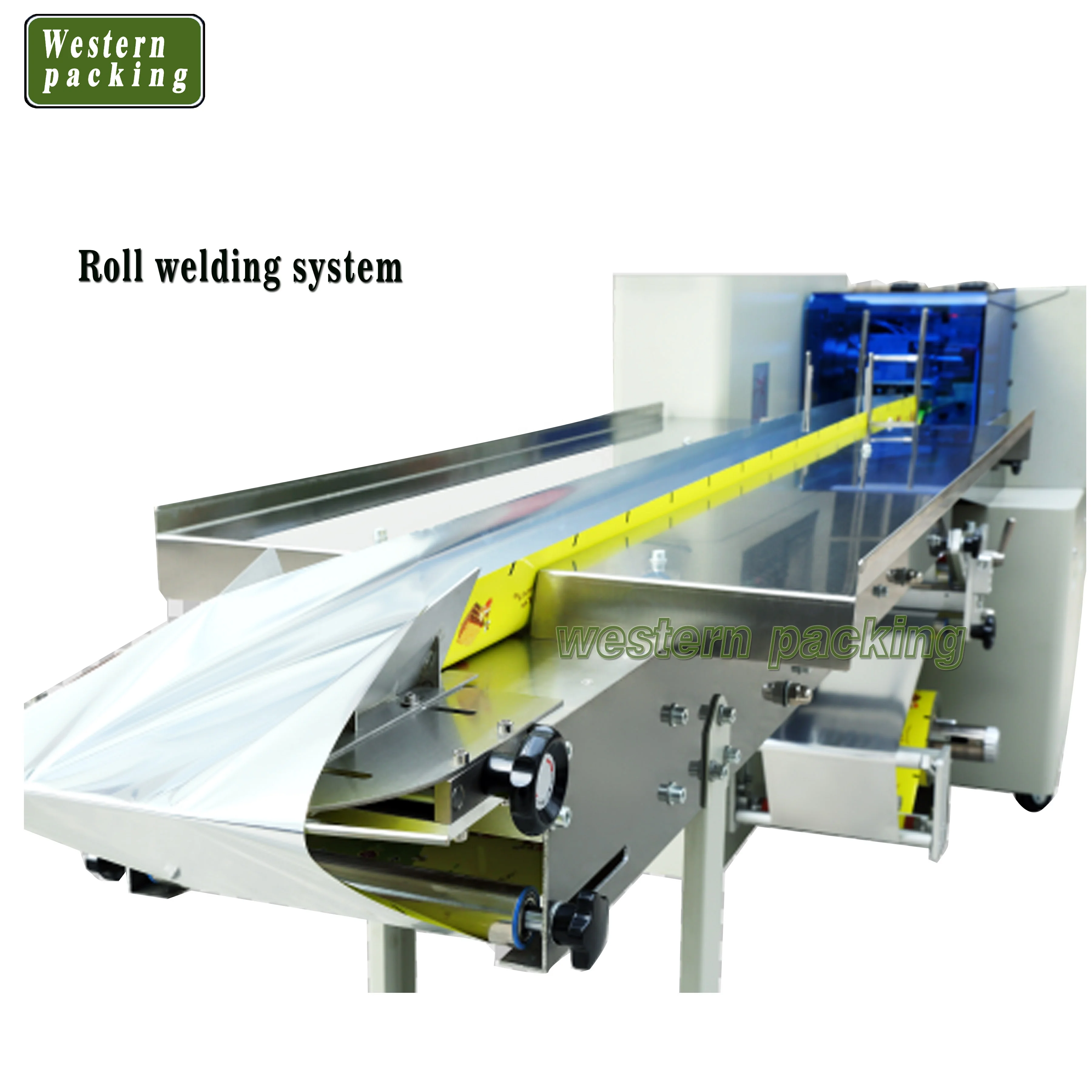 horizontal Automatic plastic film flow pack packing machine wrap packing machine
