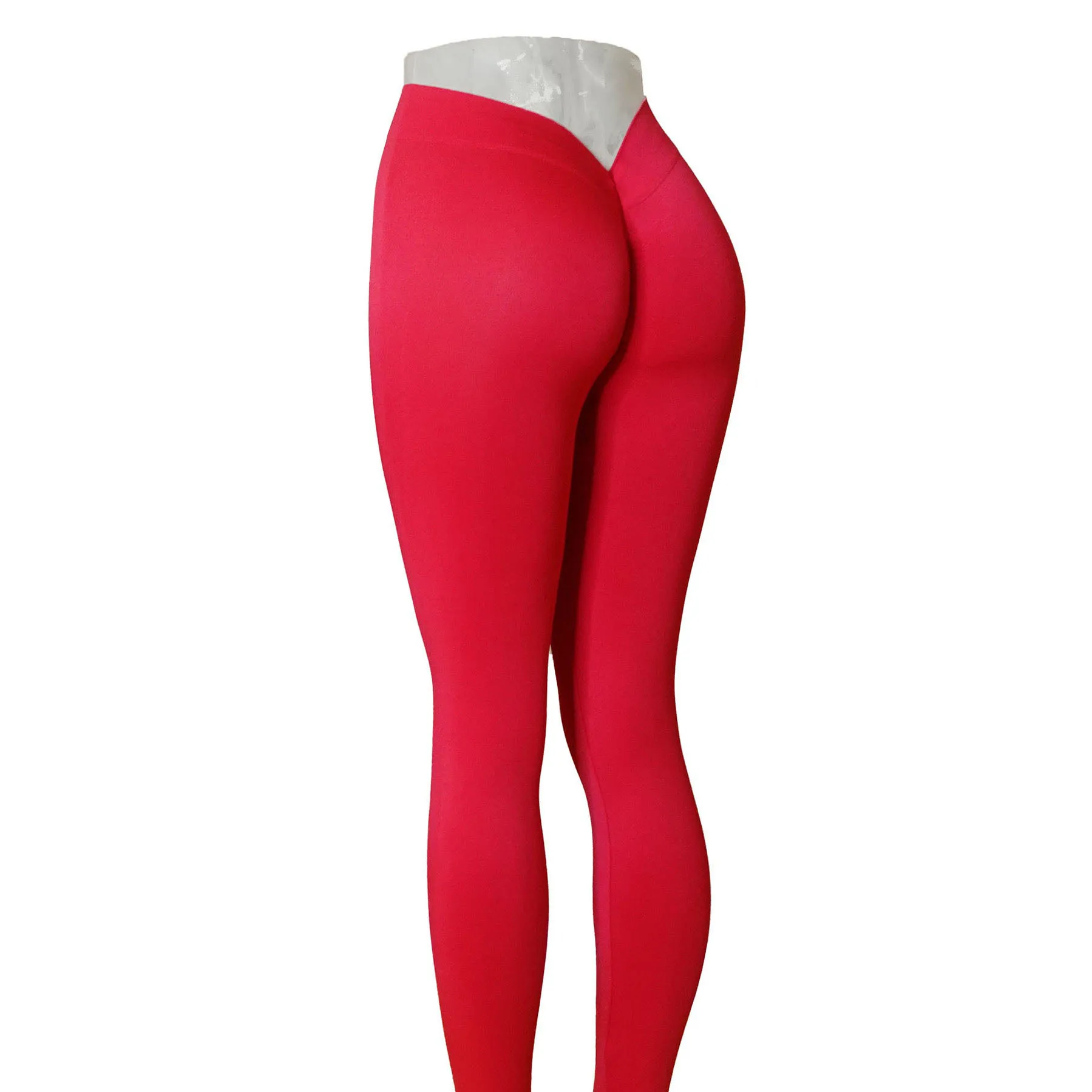 Women Comfort Soft Lightweight Quick Dry V Cut Scrunch Back Yoga Pants