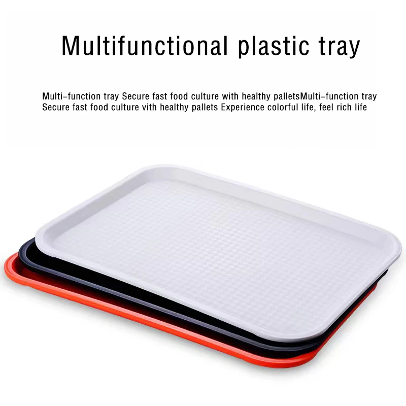 serving tray plastic serving tray fast food trays durable rectangular without handle convenient
