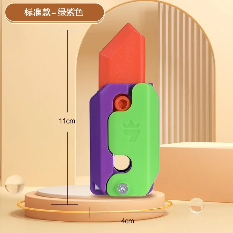 Creative Carrot Knife Eraser Decompression Toy Eraser Kawaii Stationery Erasers 5 Colors