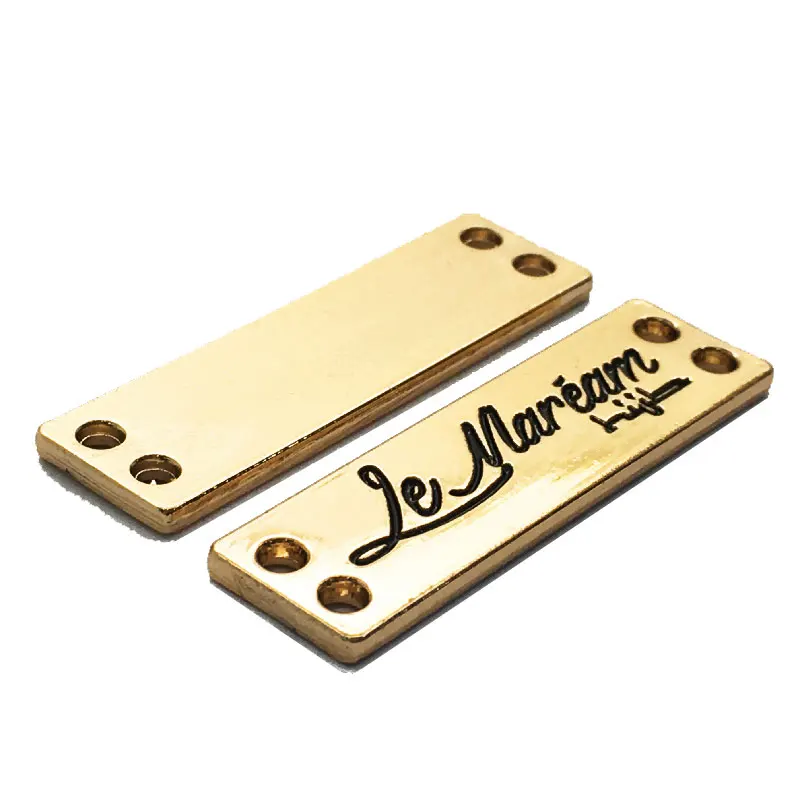 Модный дизайн купальника, изготовленный на заказ Золотой Бренд, металлический логотип, этикетка для одежды