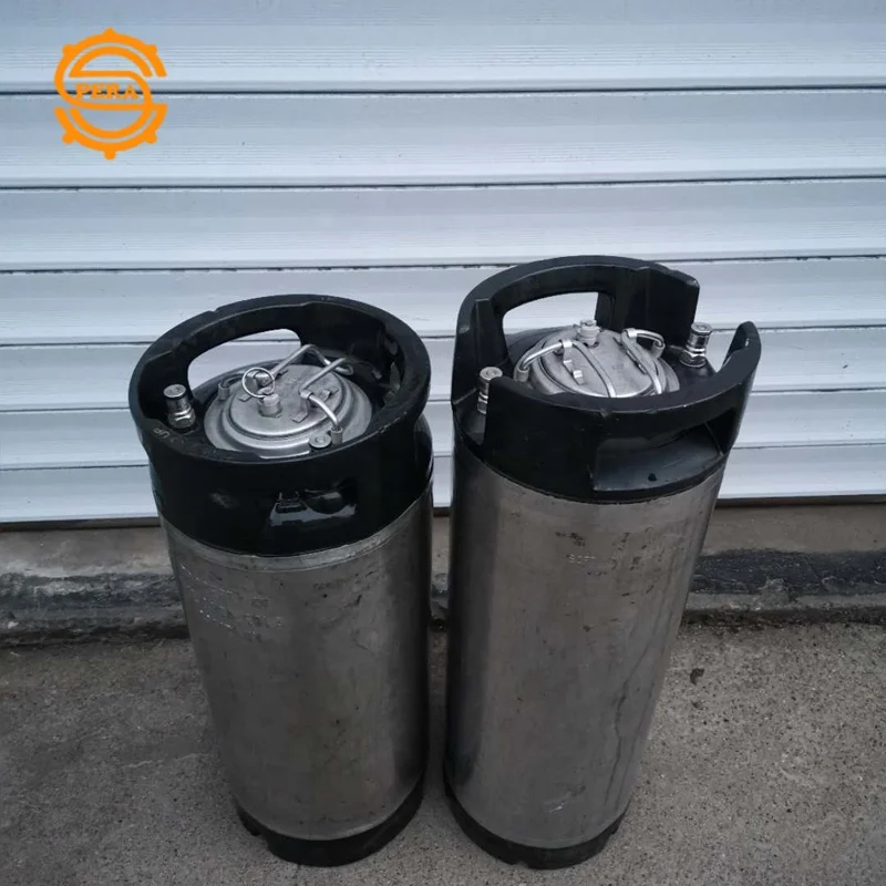 Б/у булавка для пива 5 галлонов из нержавеющей стали/шаровой замок с резиновой ручкой