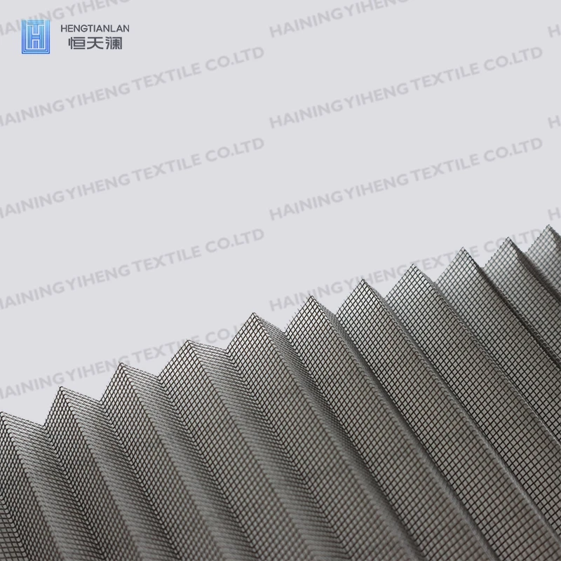Polyester Good Quality Fly screen Folding Net moustique Plisse Net Insect Screen Pleated Mesh