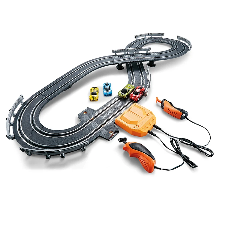 New Size 1/16 Scale Slot Car Race Track Line Controller Car with Two Battery Model