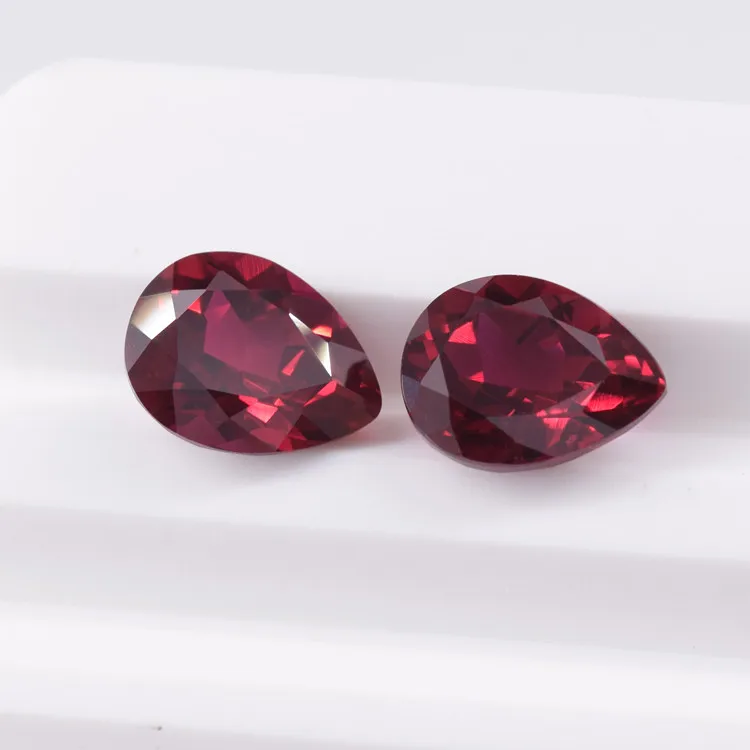Loose Jewelry Gemstones Pulling Grown Ruby  Round Oval Heart Pear Asscher Cut Emerald Cut Lab Grown Pigeon Blood Red Ruby