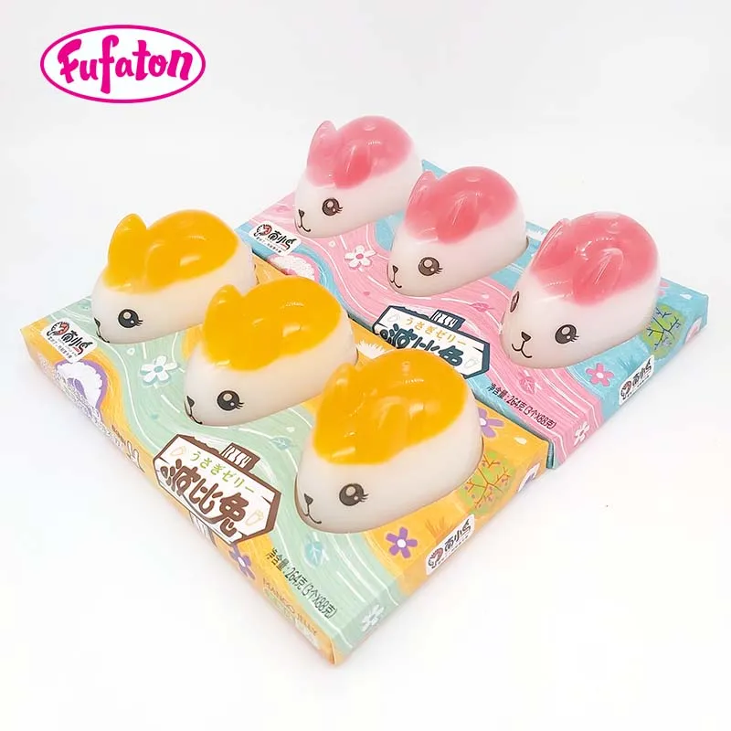 Rabbit Shaped Assorted Fruit Flavored Jelly Pudding Cups
