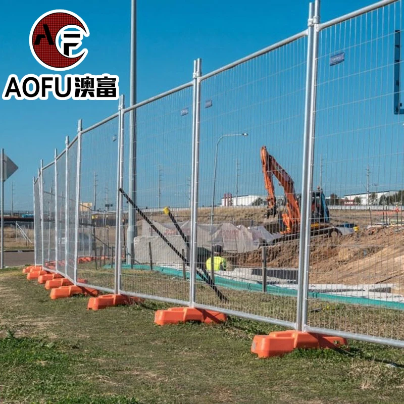 Galvanized and Powder Coated Australia portable fence Factory Price High Quality Customized Temporary Fence Security Fence
