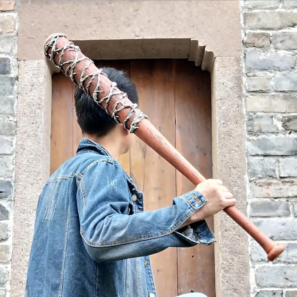 Halloween Cosplay Prop Walking Dead Baseball Bat PU Foam Weapon Movie Game Anime Role Play
