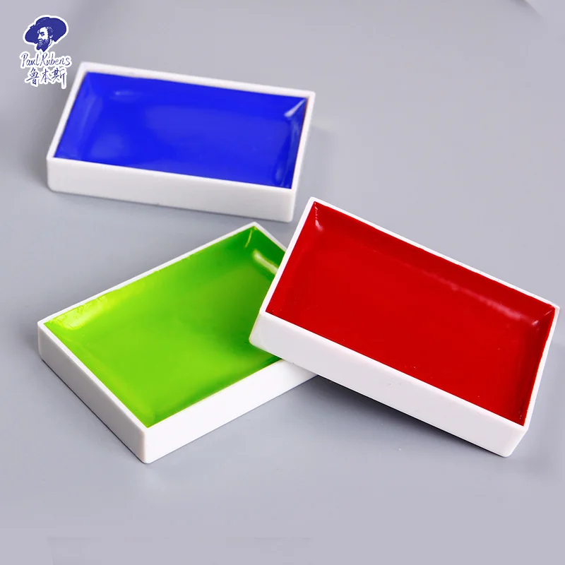 Paul Rubens Watercolor Solid Artist Grade Hardcover Wooden Box Gift Set Professional Art Paint Supplies for Painting Master