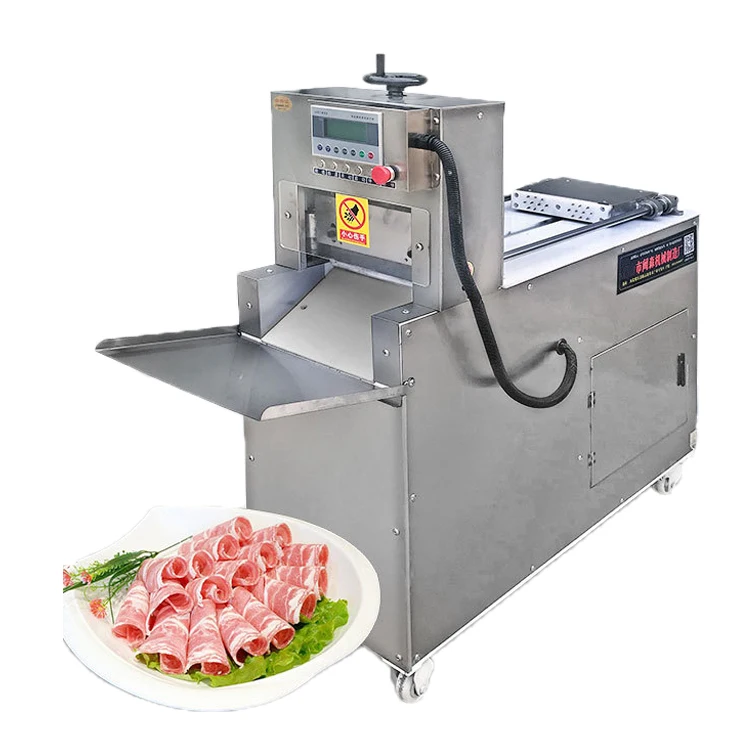 fully automatic Industrial Stainless ham sausage lamb frozen meat mutton thin slicer cutting machine