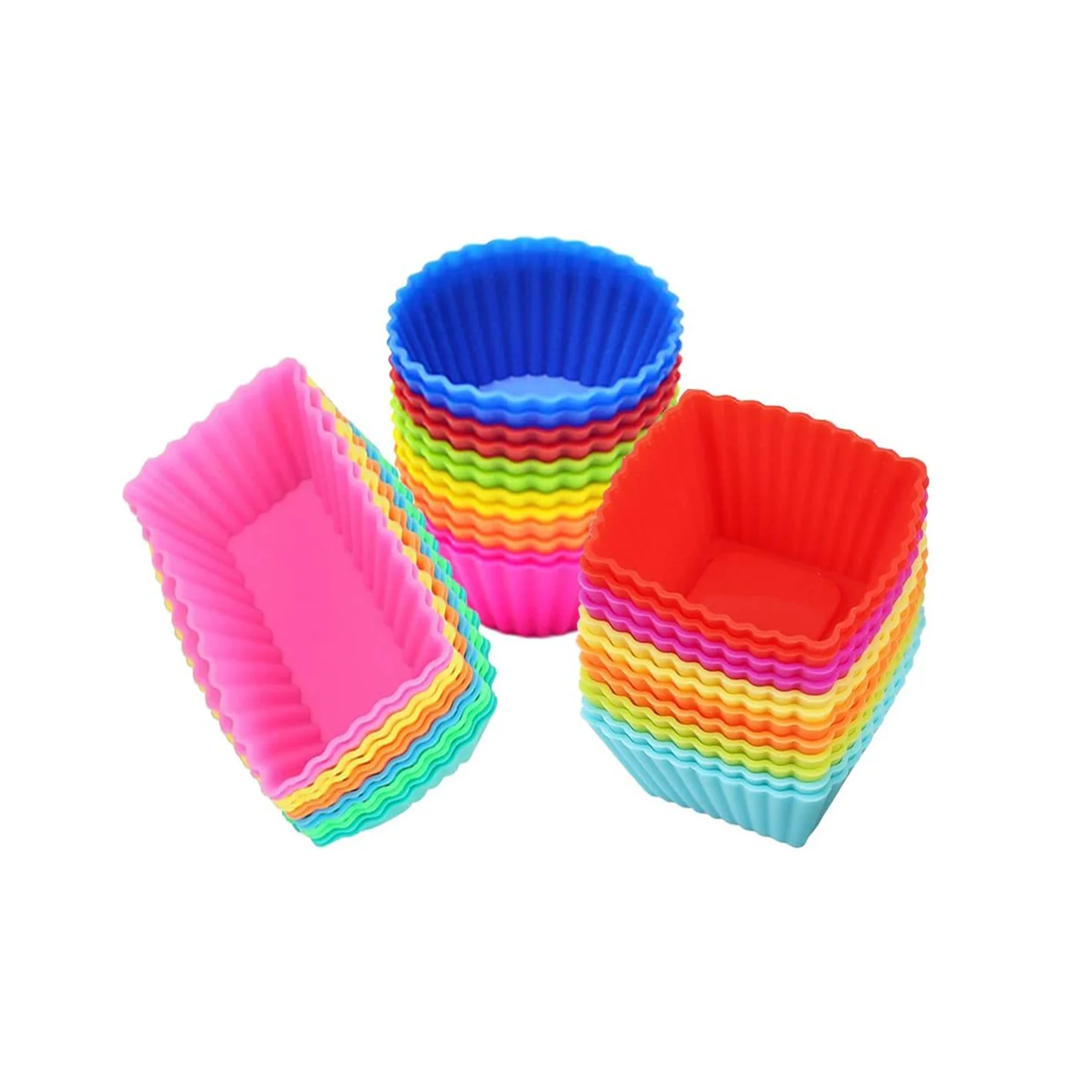 Изготовленные на заказ силиконовые формочки для кексов выпечки маффинов и