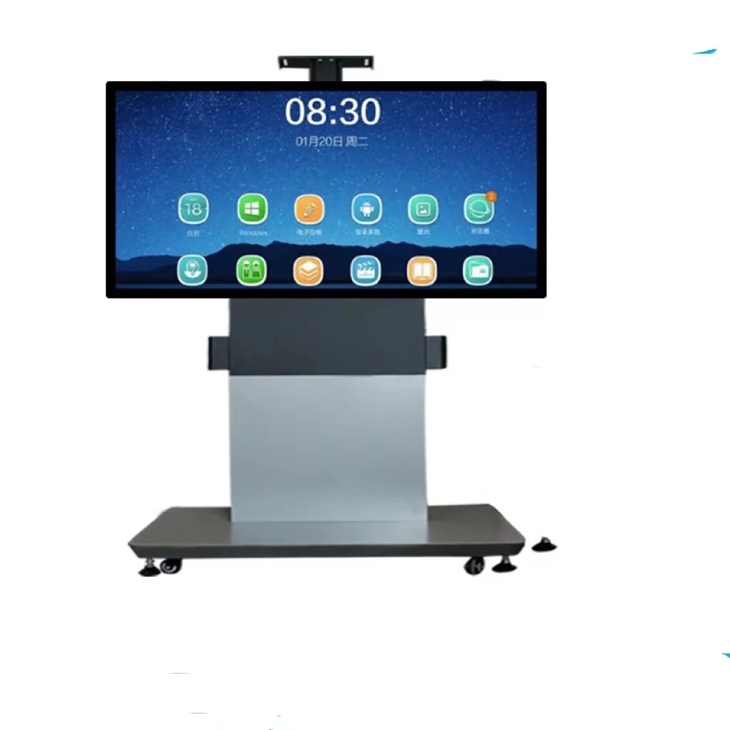 TV Mount Stand Height Adjustable Mobile TV Cart Trolley
