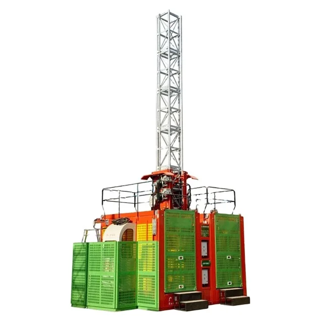 SC200/200 high building lifting equipment galvanized mast section with CE qualified building hoist construction lift