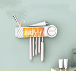 Home Bathroom Toothbrush Holder sterile Uv Smart Toothbrush HolderSterilizing toothbrushes Wall Mounted