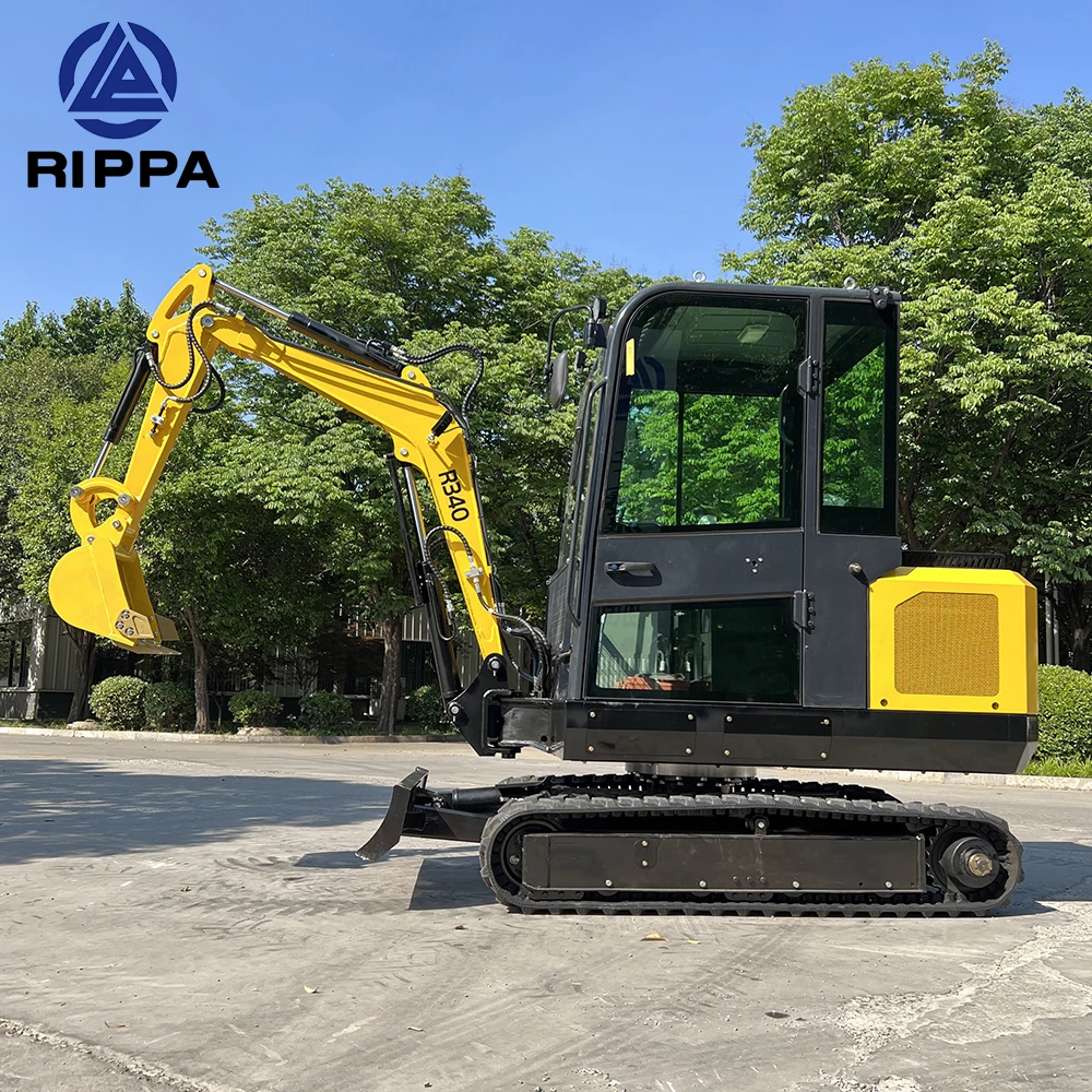 Rippa Chinese Earth Moving Machinery Towable Escavatore1Ton 2Ton 3Ton Mini Excavator