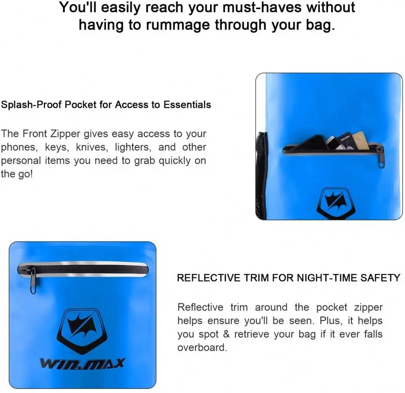 25L inflatable waterproof backpack dry bag for kayak swimming boating fishing