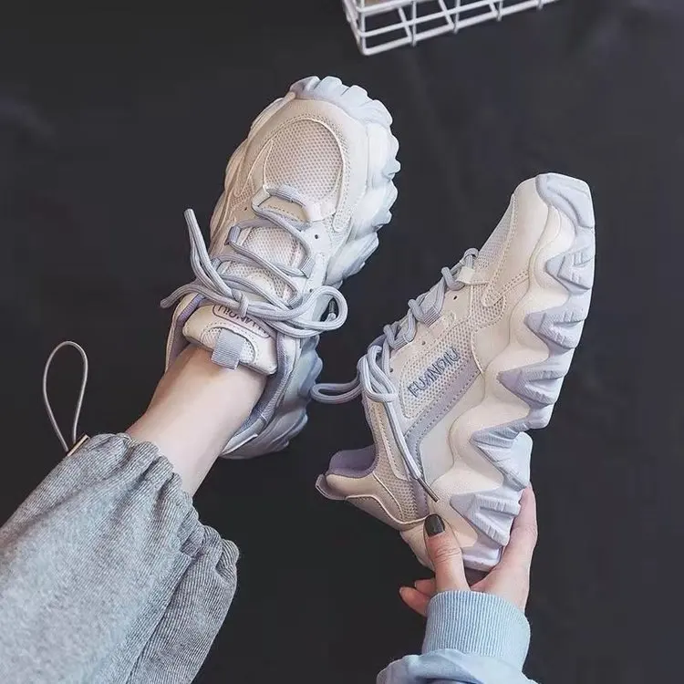 2022 high quality Chunky Sneakers for Women Vulcanize Shoes Casual Fashion Platform walking White Sneakers