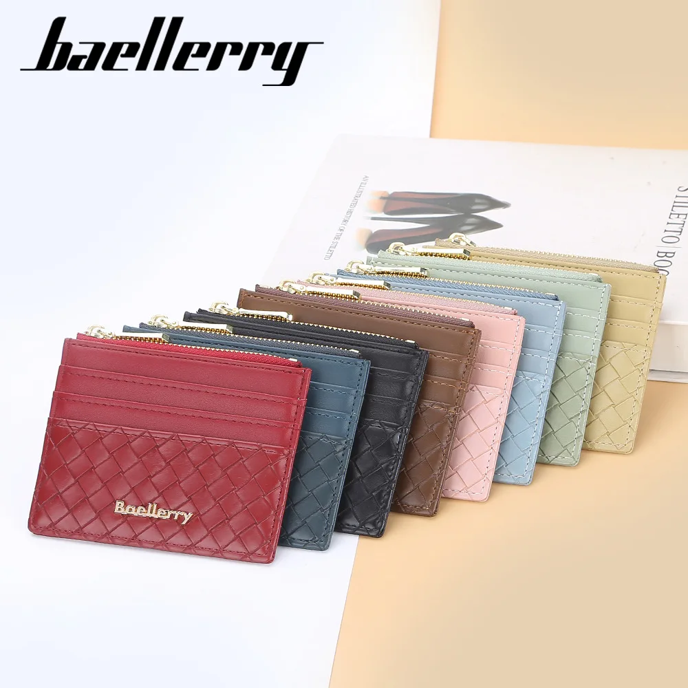 baellerry carteira porta cartao tarjetero slim wallet card holder Minimalist pocket luxury leather pink sport women Card Case