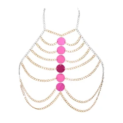 Women Body Harness Bohemian style Jewelry Night Party Hot Sexy Night Bra Top Night Club  Body Chain Top