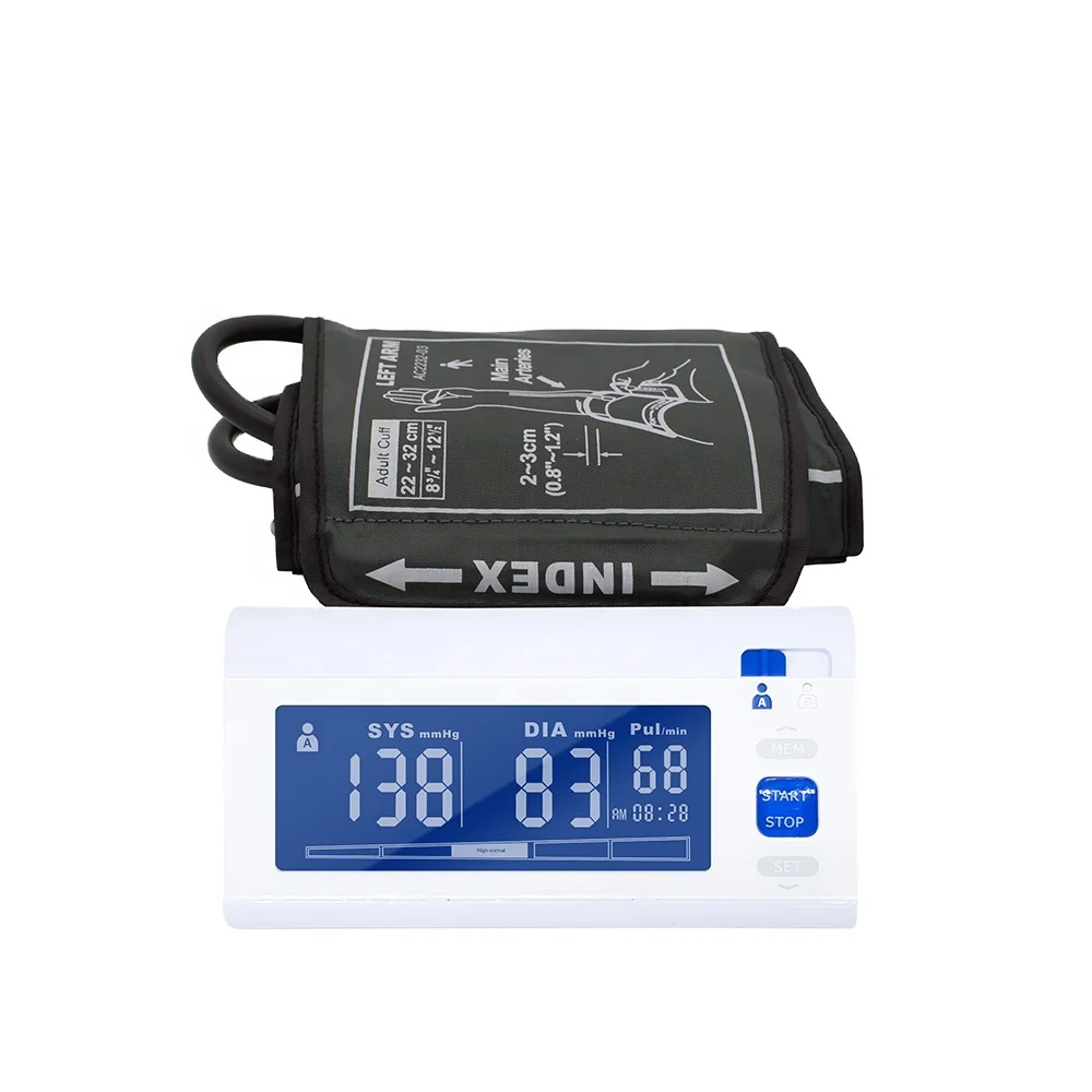 Large LCD display blood pressure monitor blood pressure apparatus