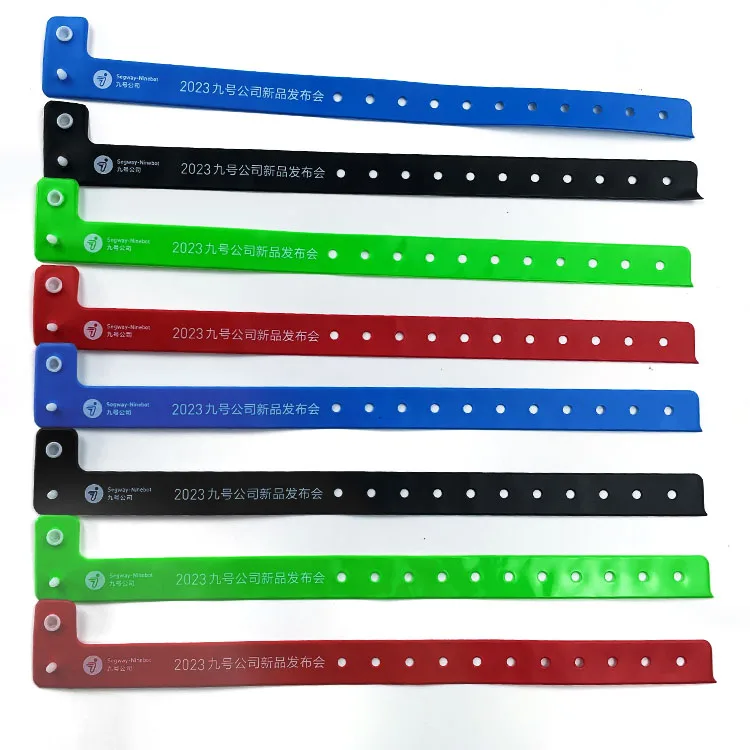 soft Comfortable Vinyl ID Bracelet Wrist band PVC Wristbands For Events