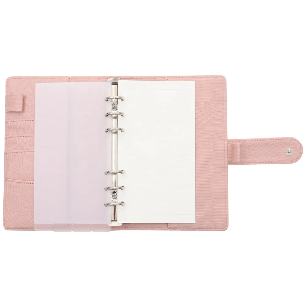 A6 Binder Plastic Index Dividers with 5 Tabs at Top for 6 Ring Bound Personal Planner as Page Separator/Dashboard
