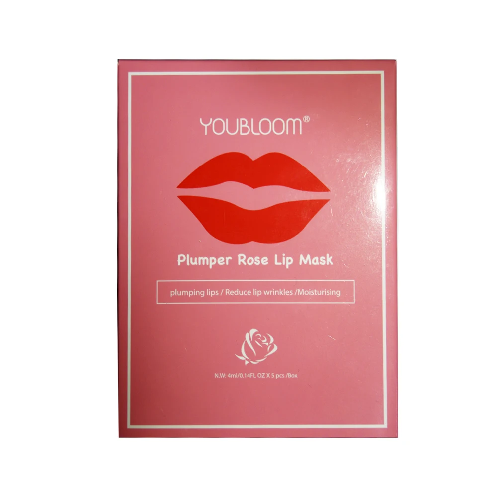 Wholesale custom private label herbal  lips care gel vegan collagen pink crystal lip mask