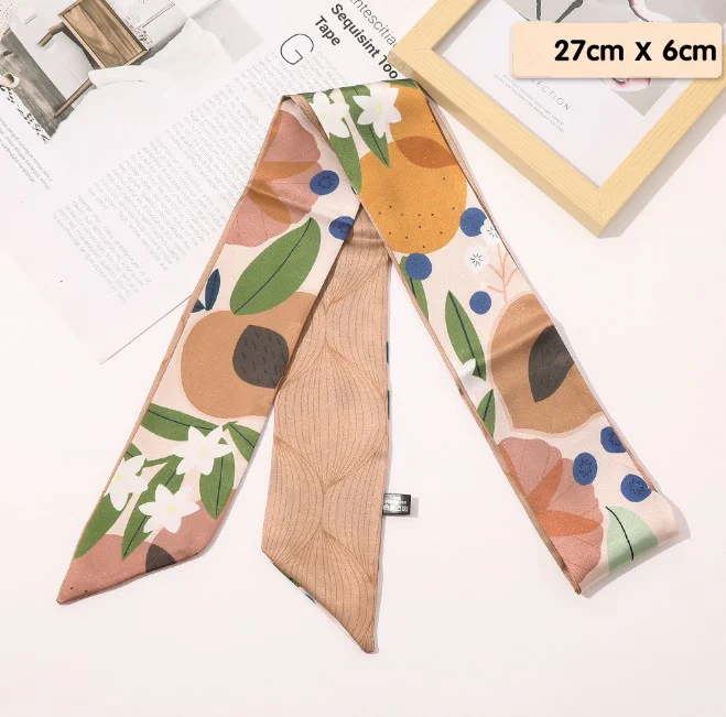 South Korean version of the new small scarf Spring and Autumn Double-sided Scarf Hair Band