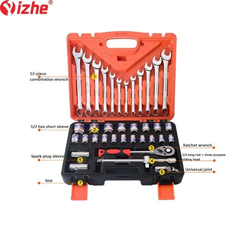 61PCS Car Repair Mechanic Tool Ratchet Torque Wrench Socket Combination Tools Set