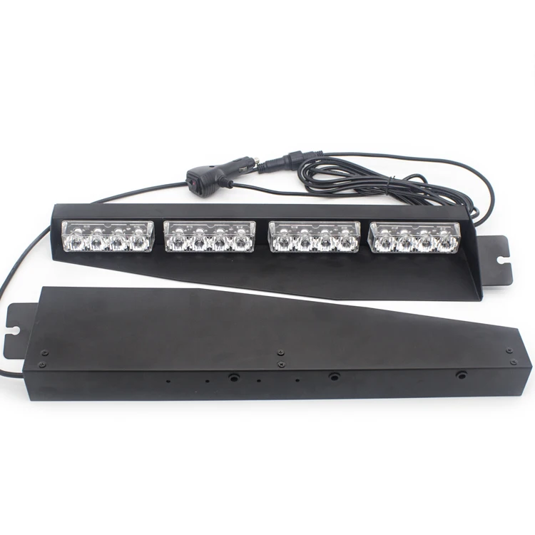 
32 LED strobe light 12V red blue amber white dash deck emergency vehicle warning strobe police light for car windshield chuck 