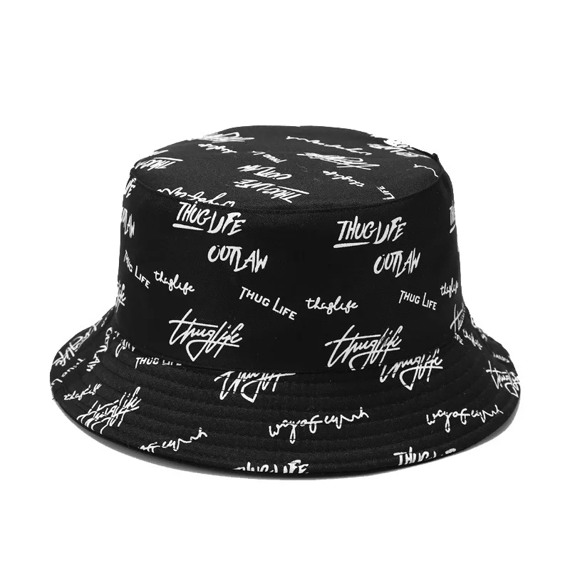 Wholesale Price Fashion Custom Logo Bucket Hat for Unisex Double-Side-Wear Sun Cap Outdoor Custom Bucket Hat