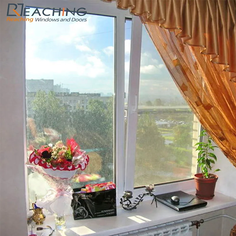 Best Sale American UPVC Tilt And Turn Windows With Double Tempered Clear/Tinted Glass for Villa/Hotel/Office