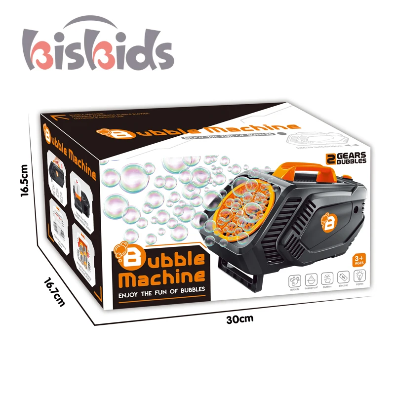 2023 Adult B/O Outdoor Portable Automatic Soap Bubble Blower Maker Toys Bubble Machine for Kids & Wedding Party