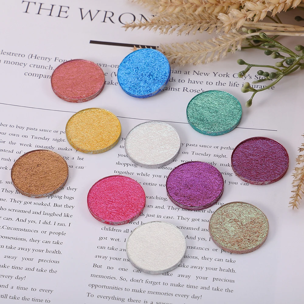 Private Label DIY Vegan Eyeshadow Chameleon Metallic Luminous Finish Single Eyeshado chrome eye shadow