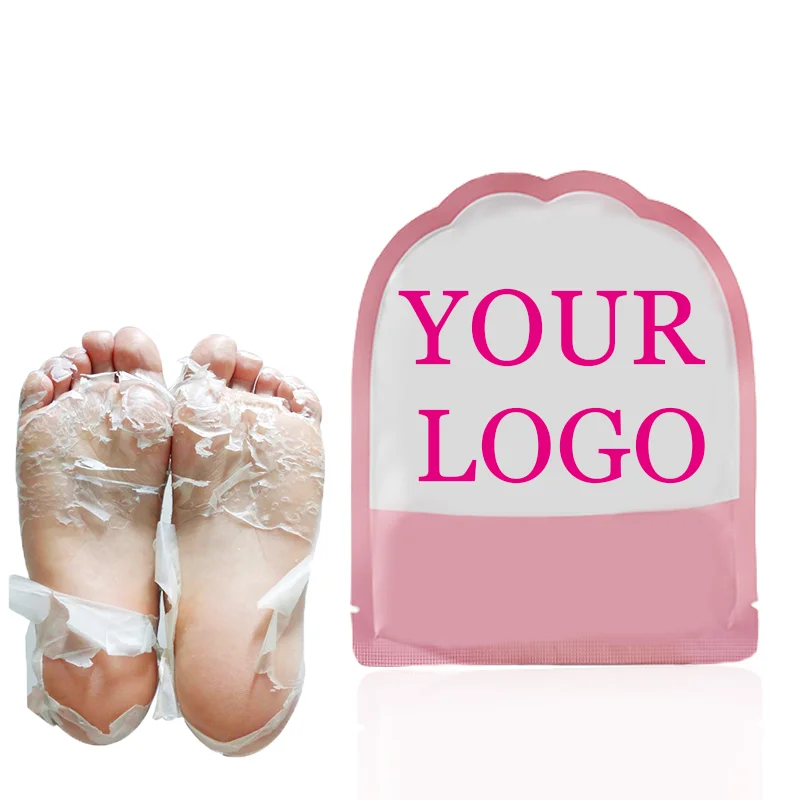 OEM private label collagen whiten skin exfoliating foot mask socks for adult