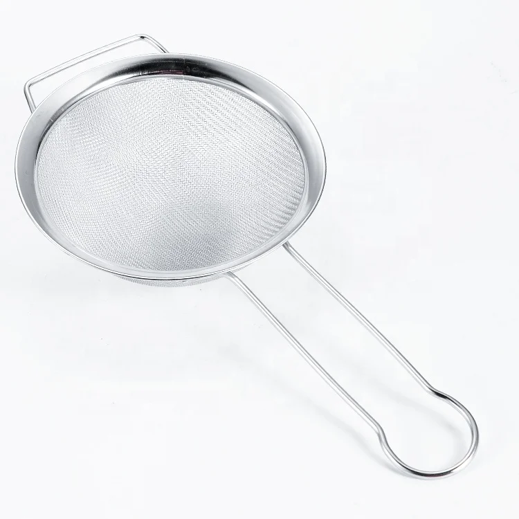 Kitchen Utensils Stainless Steel Food Strainer Hot Pot Strainer Wire Mesh Flour Sifter For Powder Fry Juice Fruit Skimmer spoon
