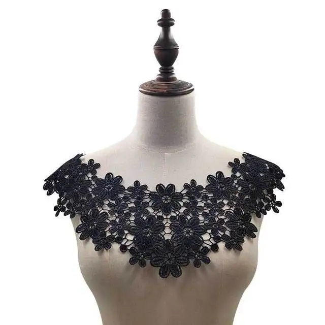 Embroidery neckties water soluble Collar Neck lace applique For DIY Lace accessories