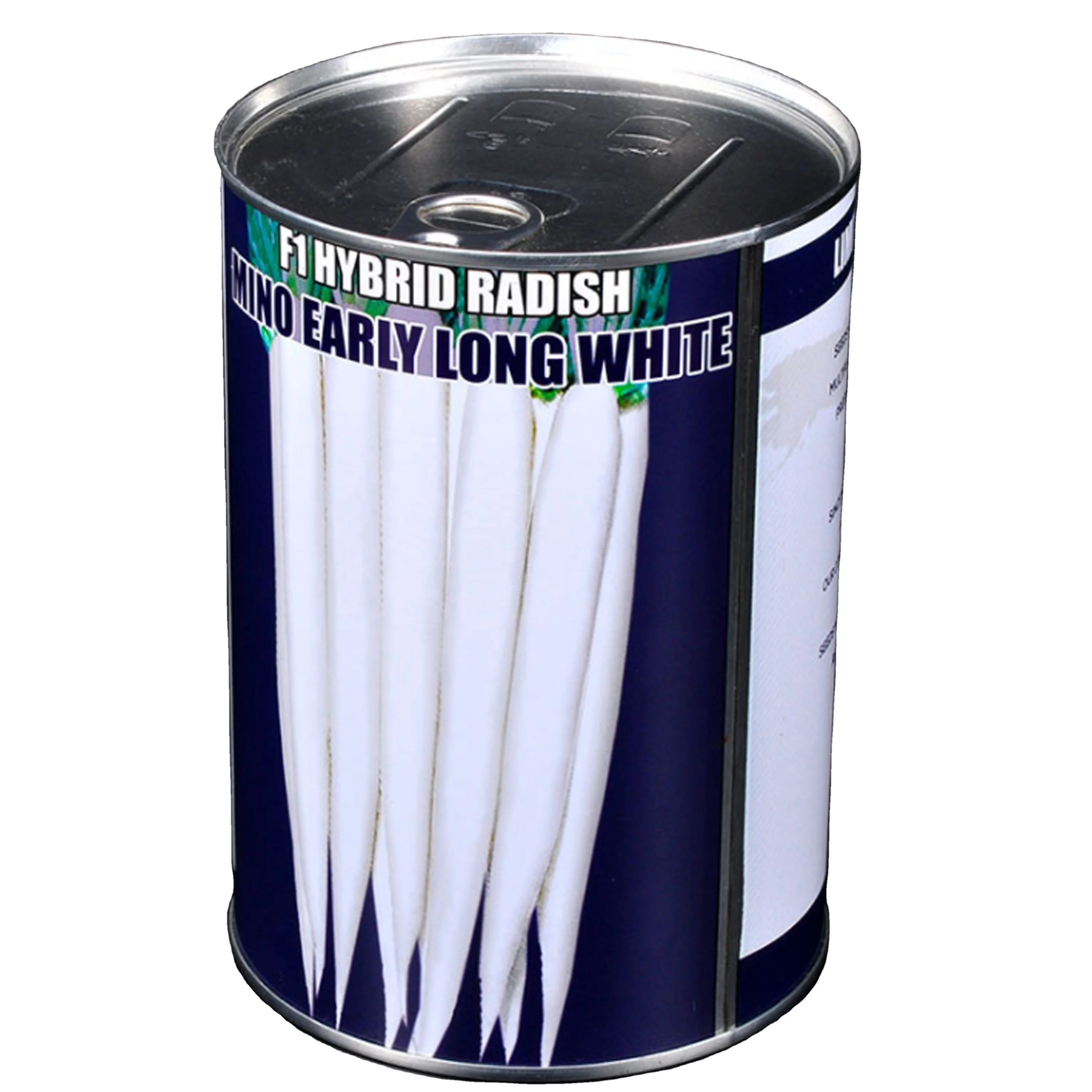 cylinder round metal tins for packing white radish seeds   SZSYTN-315